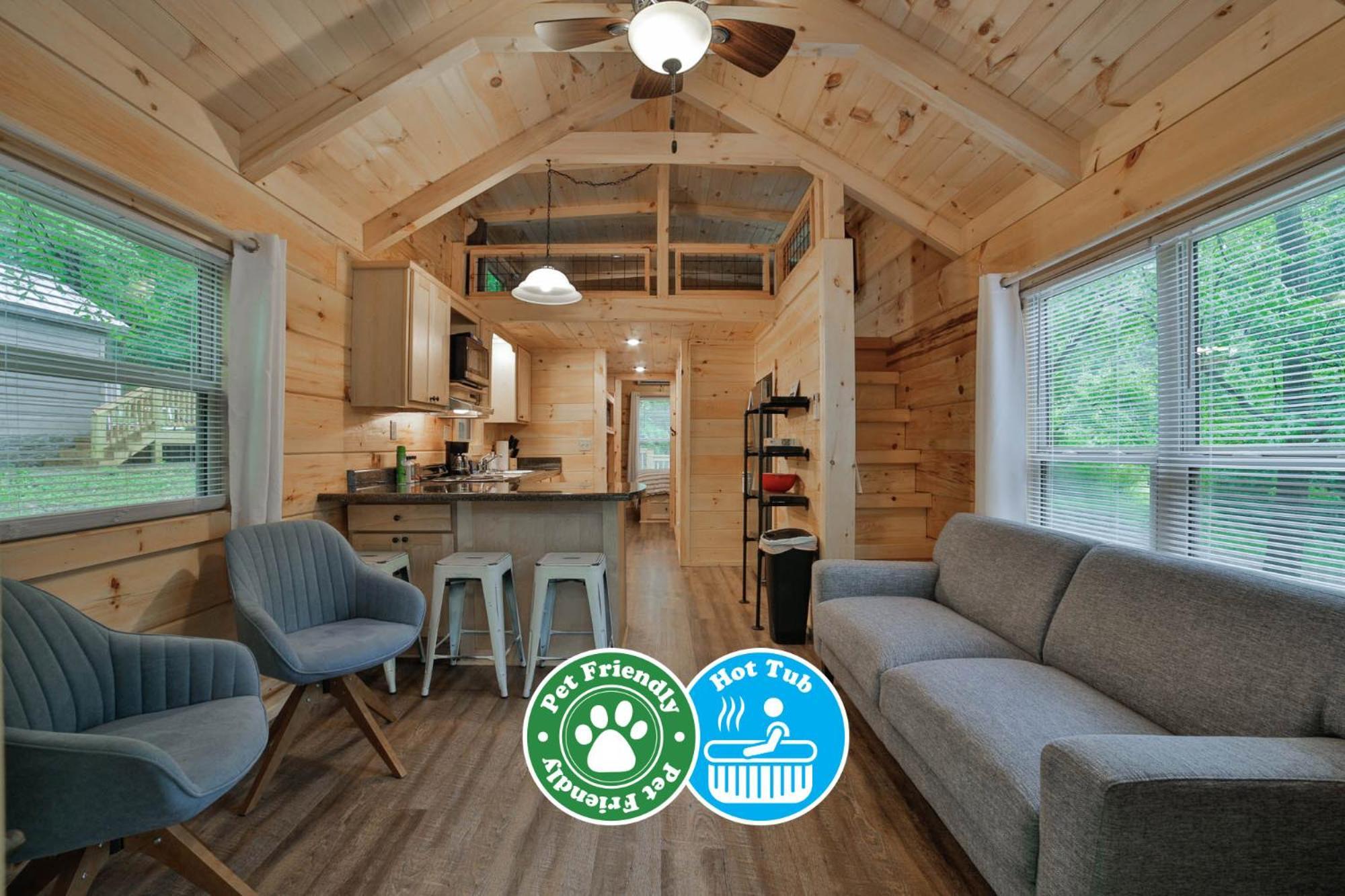 Lena Cabin Wooded Tiny Cabin - Hot Tub Τσαττανούγκα Εξωτερικό φωτογραφία