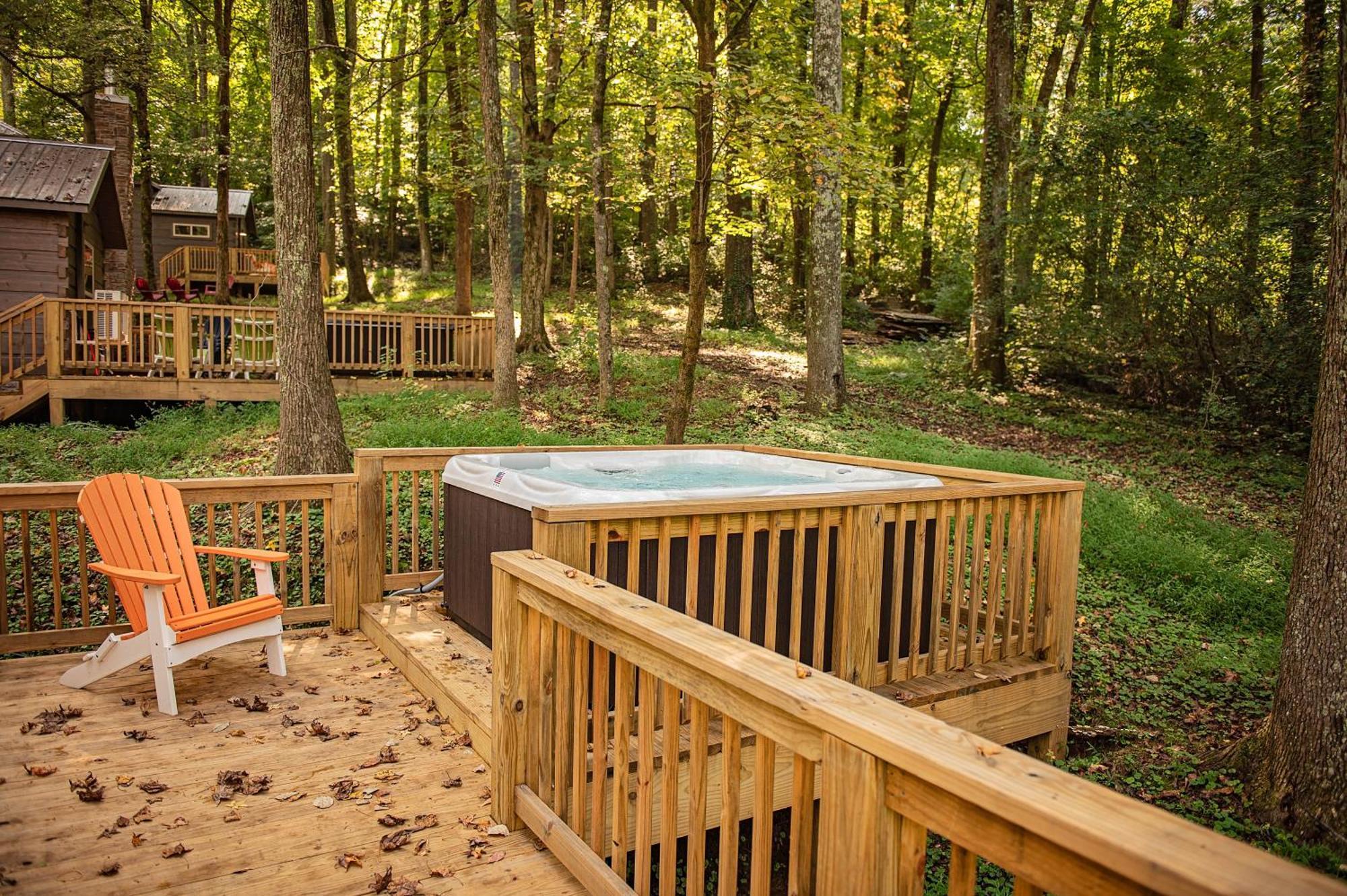 Lena Cabin Wooded Tiny Cabin - Hot Tub Τσαττανούγκα Εξωτερικό φωτογραφία